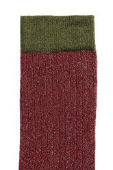 Calcetines Caqui Glitter